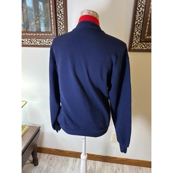 Vintage Christmas Grandmacore Sweatshirt fireplace Cottagecore SZ M - Picture 6 of 7